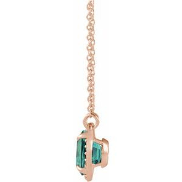 Charm your June-born girl with this beautiful alexandrite pendant.