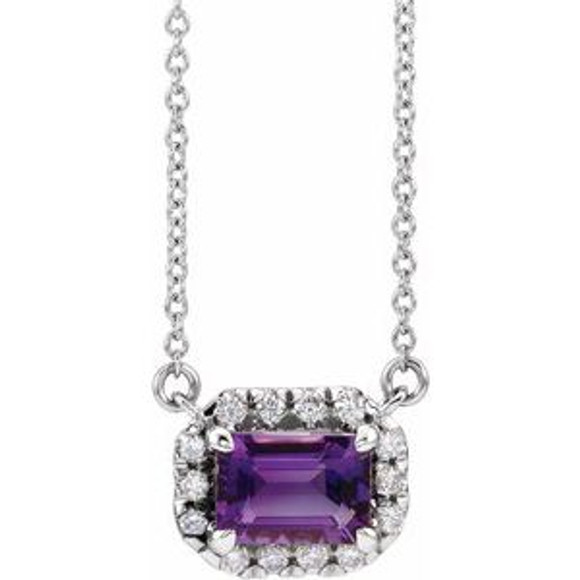 Make a glamorous statement with this stunning amethyst pendant.