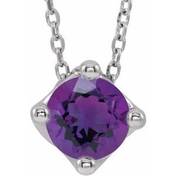 Make a glamorous statement with this stunning amethyst pendant.