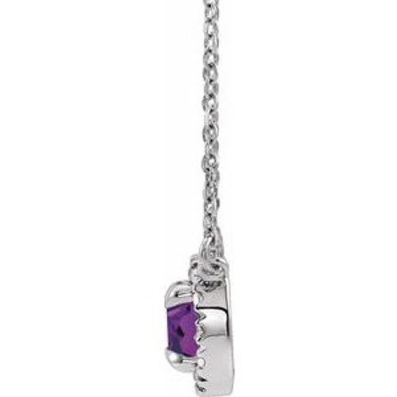 Make a glamorous statement with this stunning amethyst pendant.