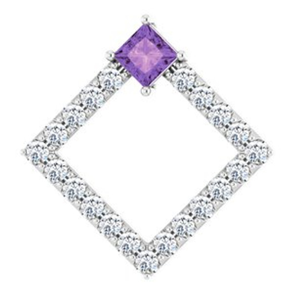 Make a glamorous statement with this stunning amethyst pendant.