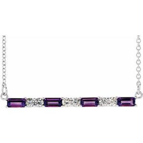 Make a glamorous statement with this stunning amethyst pendant.