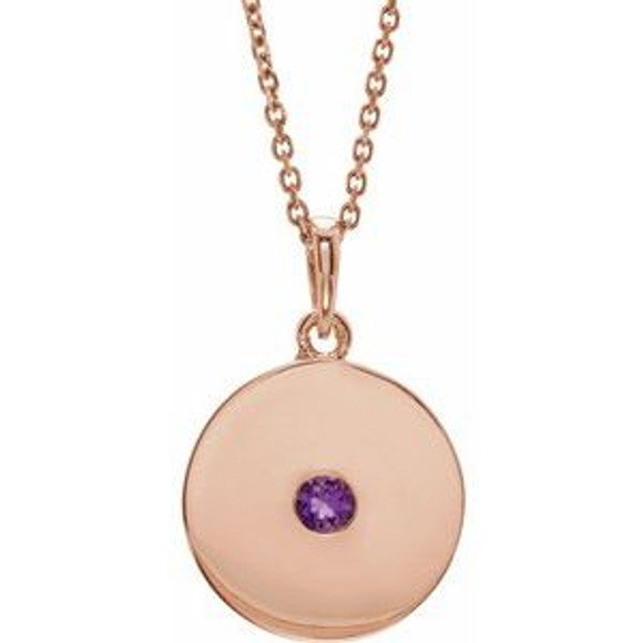 Make a glamorous statement with this stunning amethyst pendant.