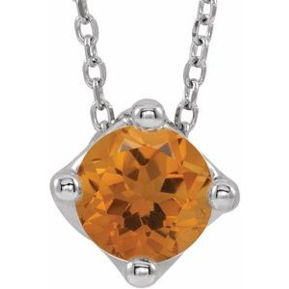 Celebrate their November birthday with this smart and stylish citrine pendant.