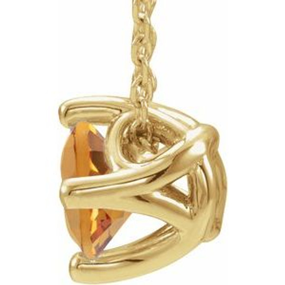 Celebrate their November birthday with this smart and stylish citrine pendant.