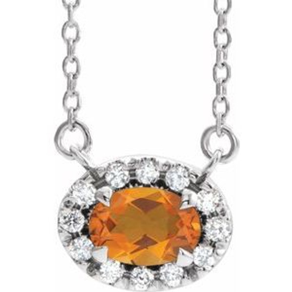 Celebrate their November birthday with this smart and stylish citrine pendant.