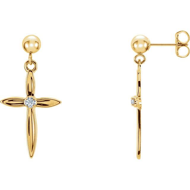  Detailed and stylish symbols of faith, these cross earrings are perfect for every day wear. 