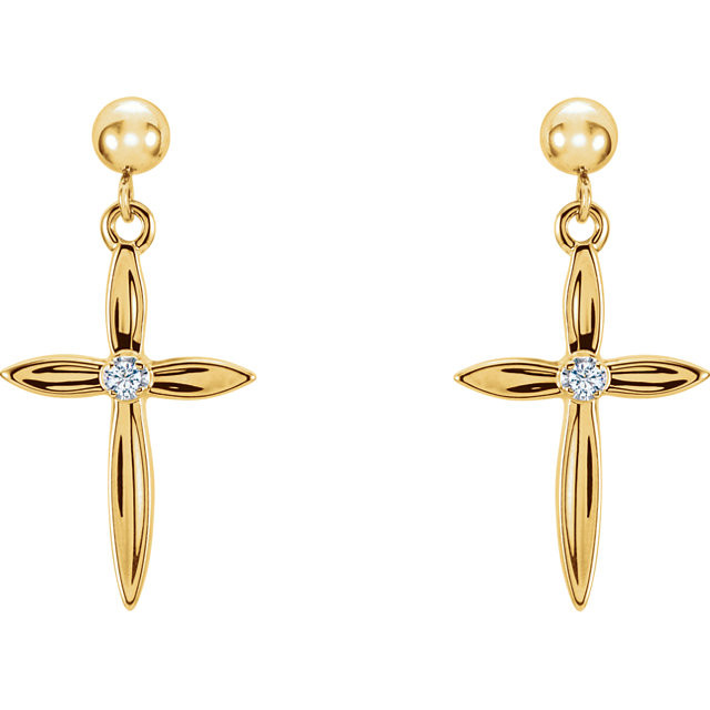  Detailed and stylish symbols of faith, these cross earrings are perfect for every day wear. 