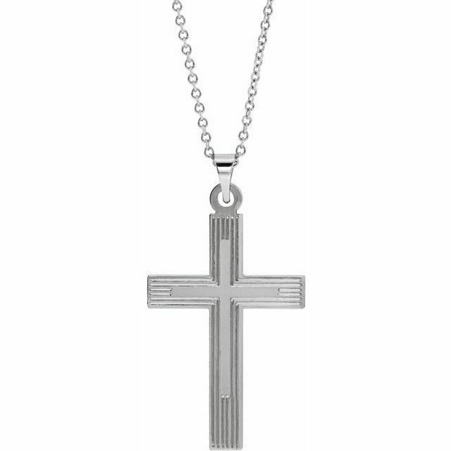 A symbol of faith and fashion, this cross pendant is perfect for every day wear. 