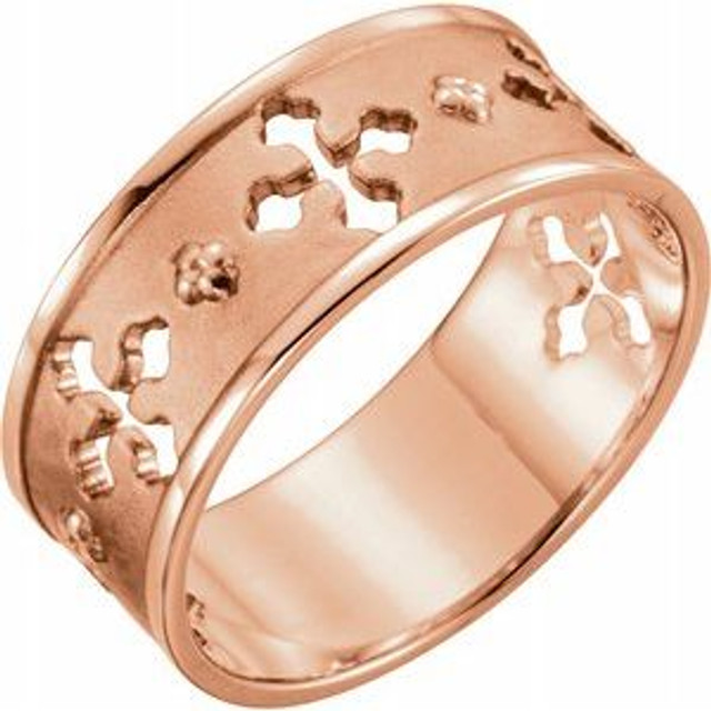 This pierced cross ring adds a touch of nature-inspired beauty to your look and makes a standout addition to your collection. It fits your lifestyle and perfect piece for any outfit. It adds a gorgeous/sophisticated/stylish glow to any outfit and show off your trendsetting style when you wear this.