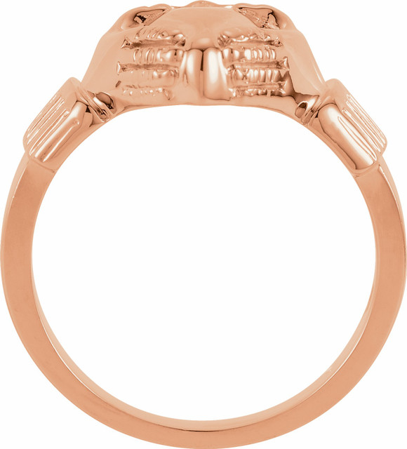 Ladies Claddagh Ring In 14K Rose Gold