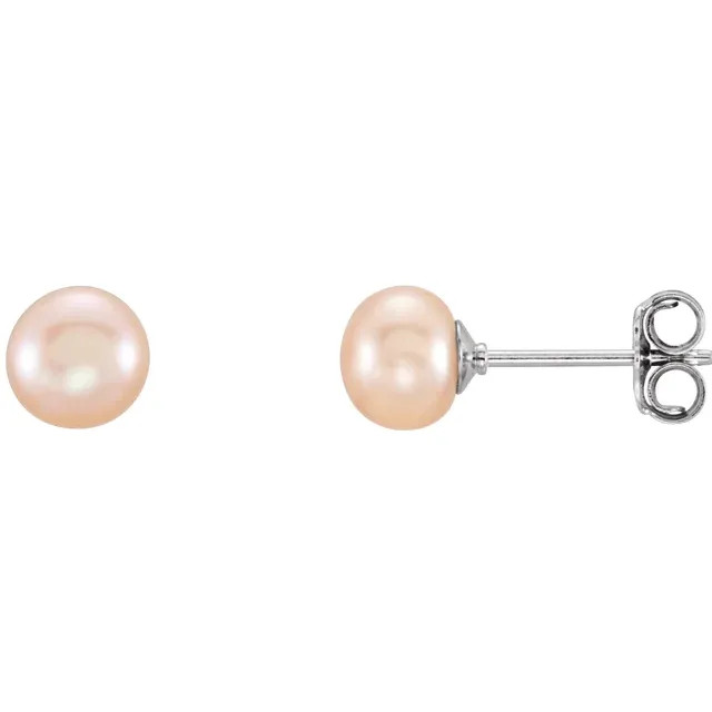 Add these cute pink freshwater cultured pearl earrings to your wonderful collection.