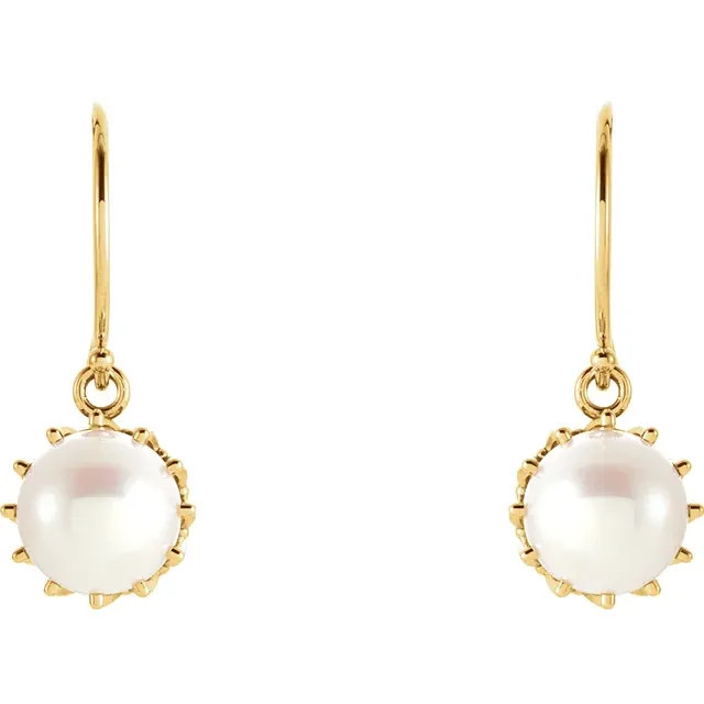 Add these cute pearl drop earrings to your wonderful collection.