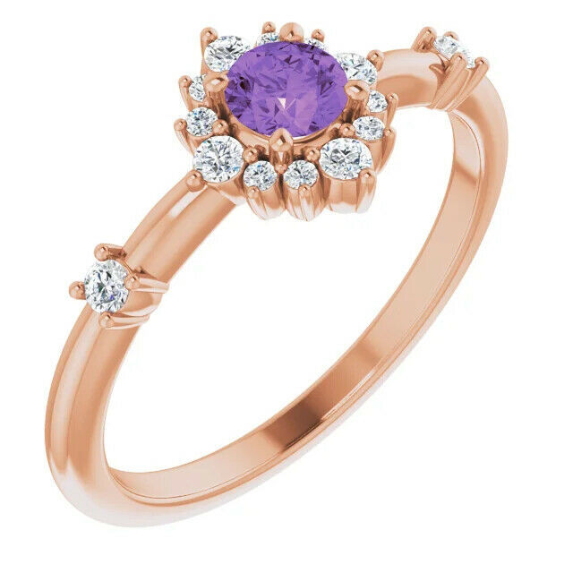 Marvel her with the details of this gorgeous gemstone and diamond ring.