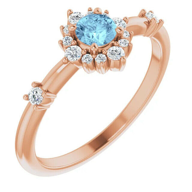 Crafted from 14k rose gold, this stunning gemstone ring makes the perfect accessory piece for any outfit