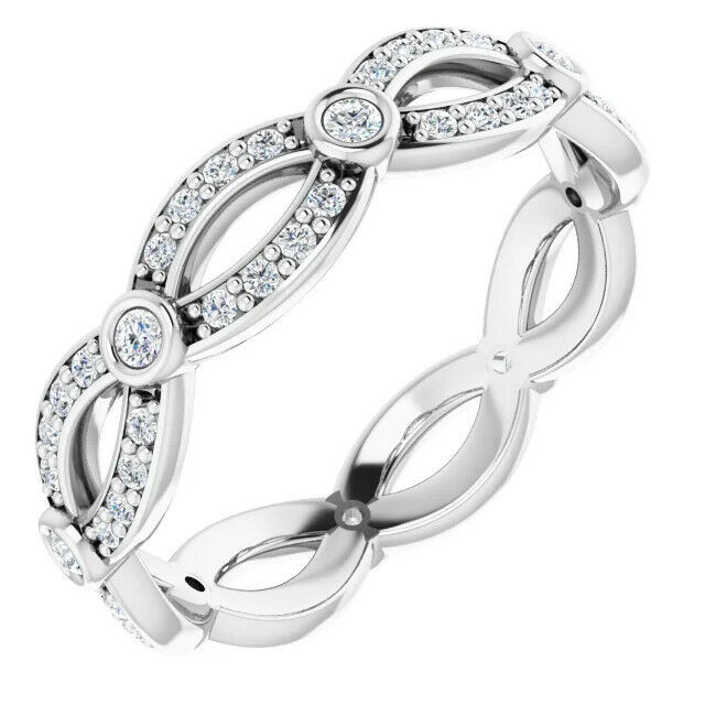 Give her the look she's always wanted with this sweet diamond eternity band.