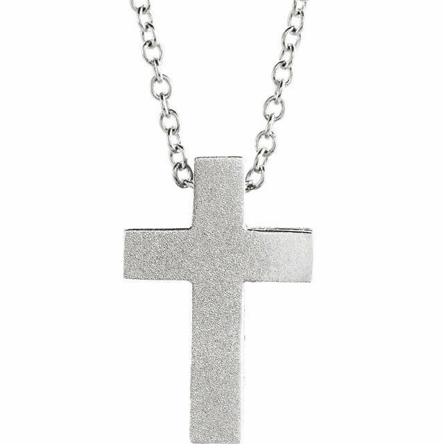 The Scroll Cross Necklace will bring your faith close to your heart.  A meaningful and significant gift for that special person who is not afraid to show the love for their faith. 