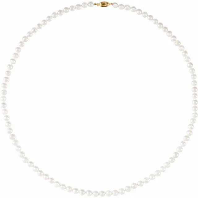 Drape your neck in the timeless elegance of this cultured akoya pearl strand necklace.