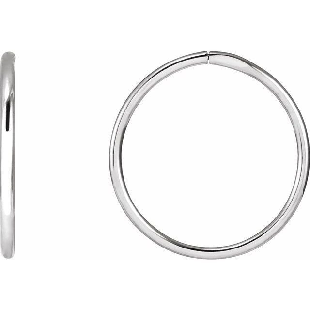 Crafted with care, these endless tube hoops are 19mm in diameter, perfect for any occasion.