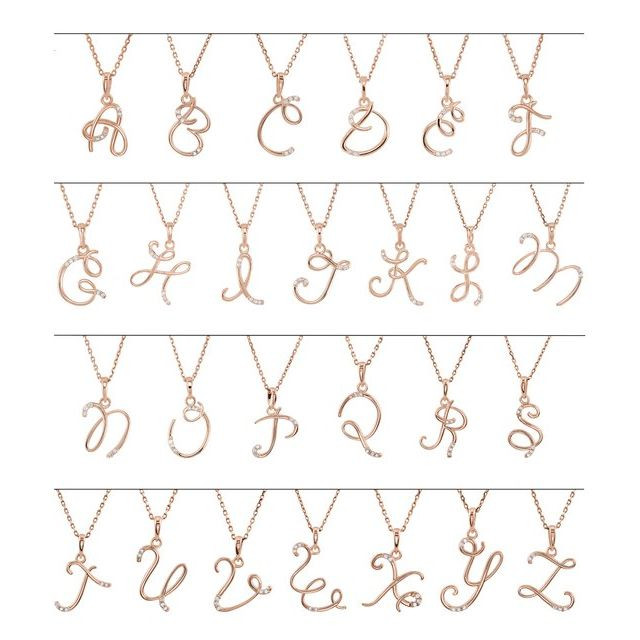 .025 CTW Natural Diamond Initial G 18" Necklace In 14K Rose Gold