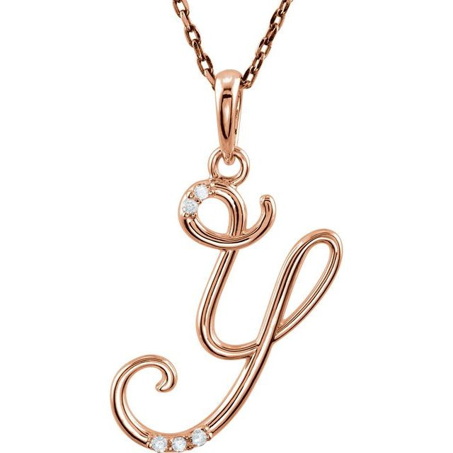 Show off your letter with this smart personalized initial diamond pendant.