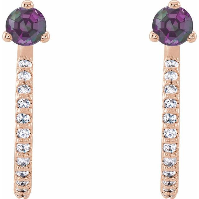 The perfect gift for her June birthday, these earrings offer eye-catching style