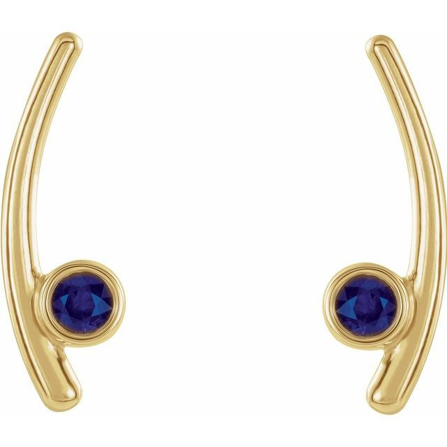 The perfect gift for her June birthday, these alexandrite earrings offer eye-catching style