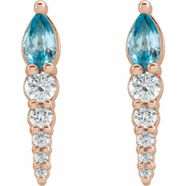 Step into a world of sparkle and color with our Blue Zircon Earrings. Whether you're treating yourself or looking for a special gift, these Blue Zircon Earrings are a show-stopping choice. Wear them to illuminate your everyday look or to add a touch of sophistication to your special occasion attire.