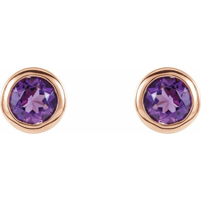 Keep life colorful with the happy hue and standout style of these amethyst gemstone earrings.