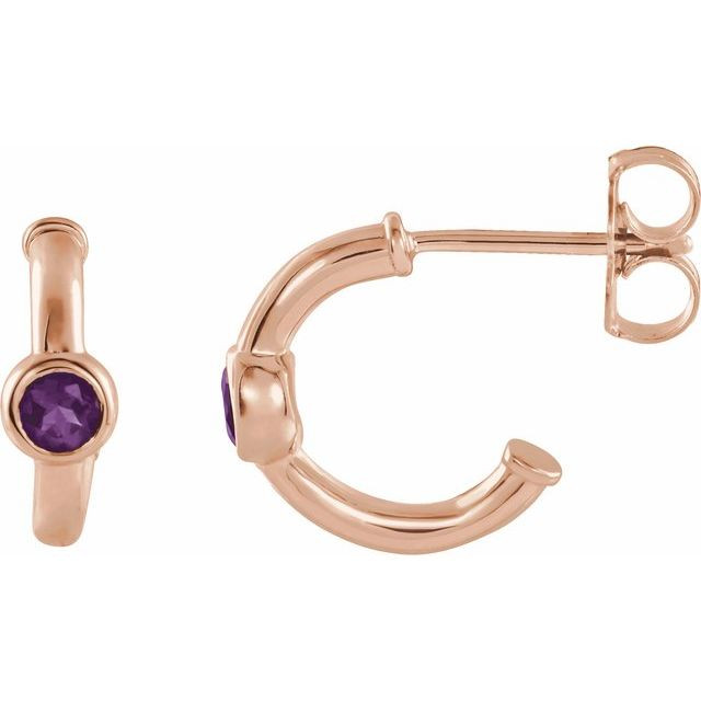 Keep life colorful with the happy hue and standout style of these amethyst gemstone earrings.