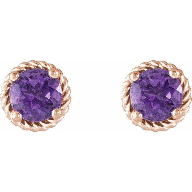 Keep life colorful with the happy hue and standout style of these amethyst gemstone earrings.