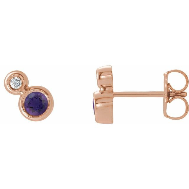 Keep life colorful with the happy hue and standout style of these amethyst gemstone earrings.