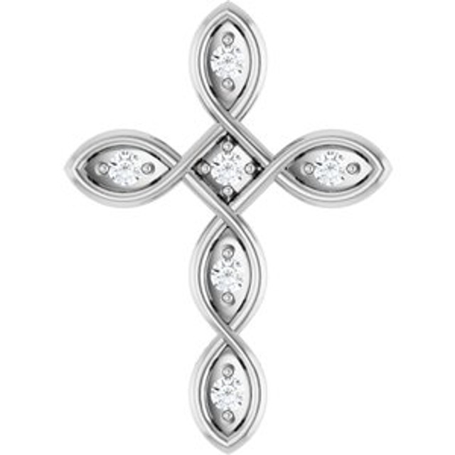 Simple and stylish, this cross pendant is a sparkling reflection of her faith.