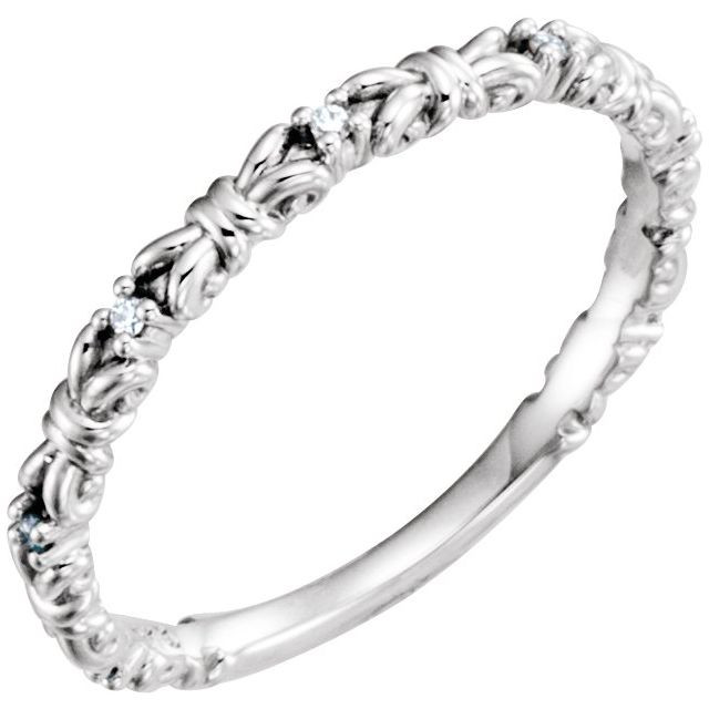 She'll be delighted to receive this charming diamond ring.