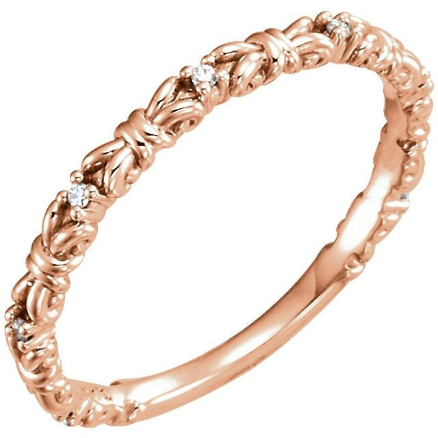 She'll be delighted to receive this charming diamond ring.