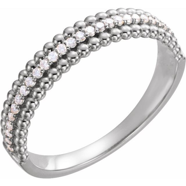 She'll be delighted to receive this charming diamond ring.