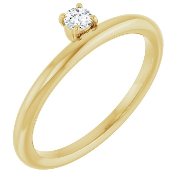 She'll be delighted to receive this charming diamond ring.