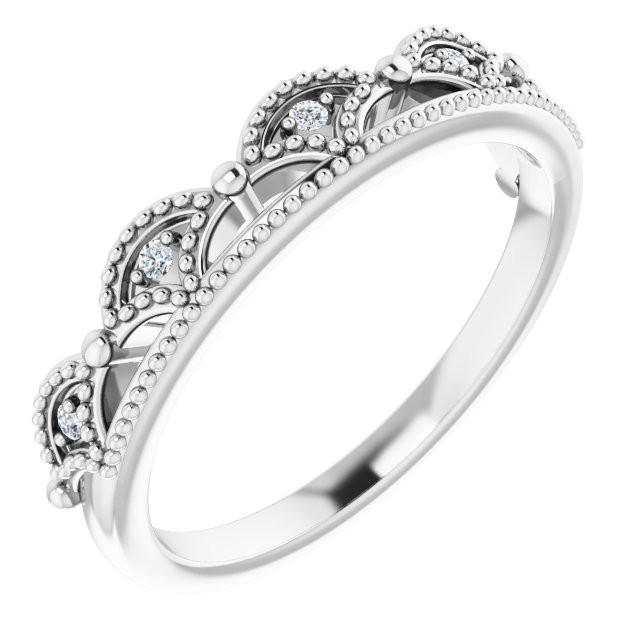 She'll be delighted to receive this charming diamond ring.