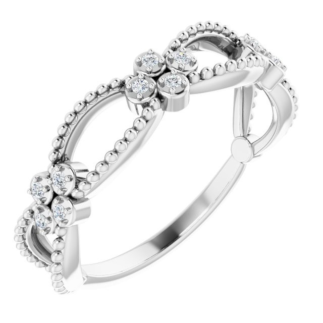She'll be delighted to receive this charming diamond ring.