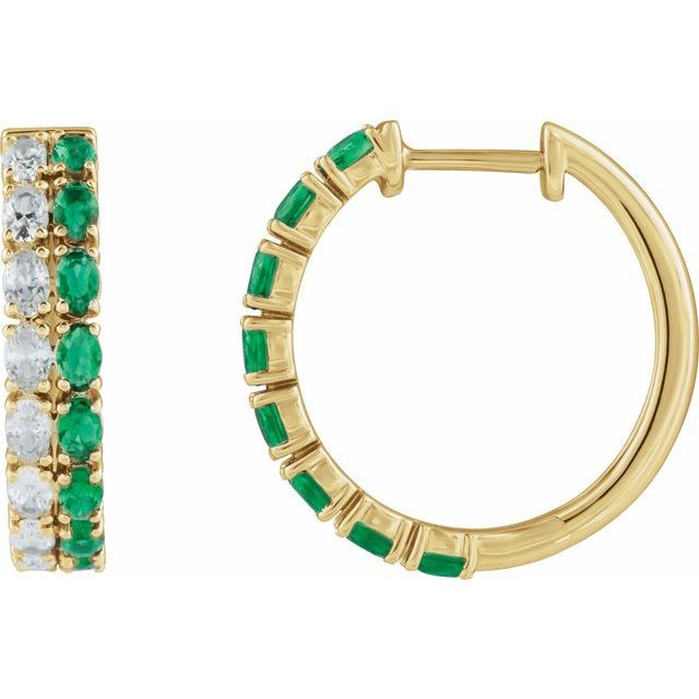 Emerald, the birthstone for May, has been beloved for millennia, evoking rebirth and renewal. Widely regarded as the definition of green, emerald is the perfect color for spring. From the poetic description of Ireland as the Emerald Isle to the vibrant green of the famed gemstone itselfthe May birthstone emerald has captured hearts and minds through the ages.
 
Variations of this rich green color suggest soothing, lush gardens. Legend has it that emerald has the power to make its wearer more intelligent and quick-witted, and it was once believed to cure diseases like cholera and malaria. Today, it's the gemstone given for the 20th and 35th wedding anniversaries.