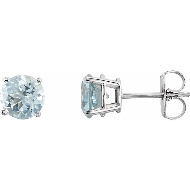 These aquamarine earrings add a touch of elegance to any ensemble.