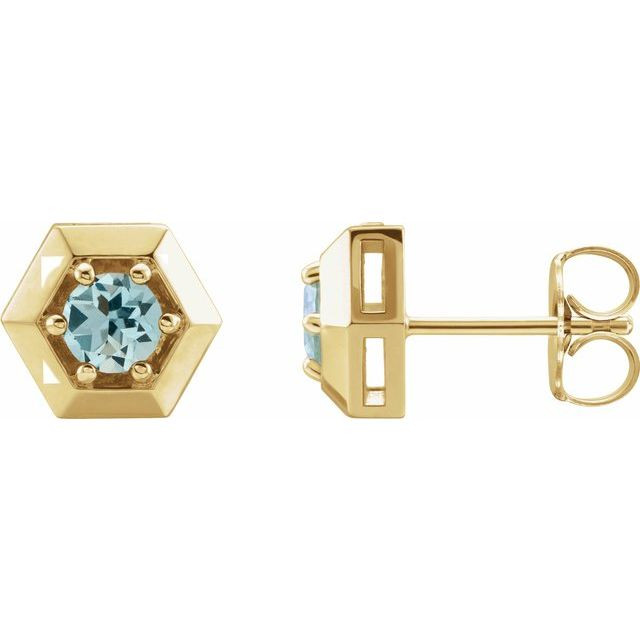 These aquamarine earrings add a touch of elegance to any ensemble.