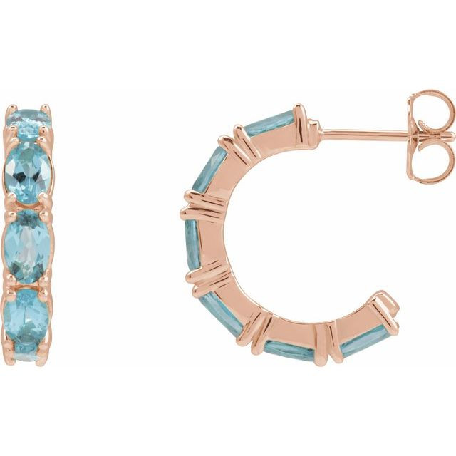 These aquamarine earrings add a touch of elegance to any ensemble.