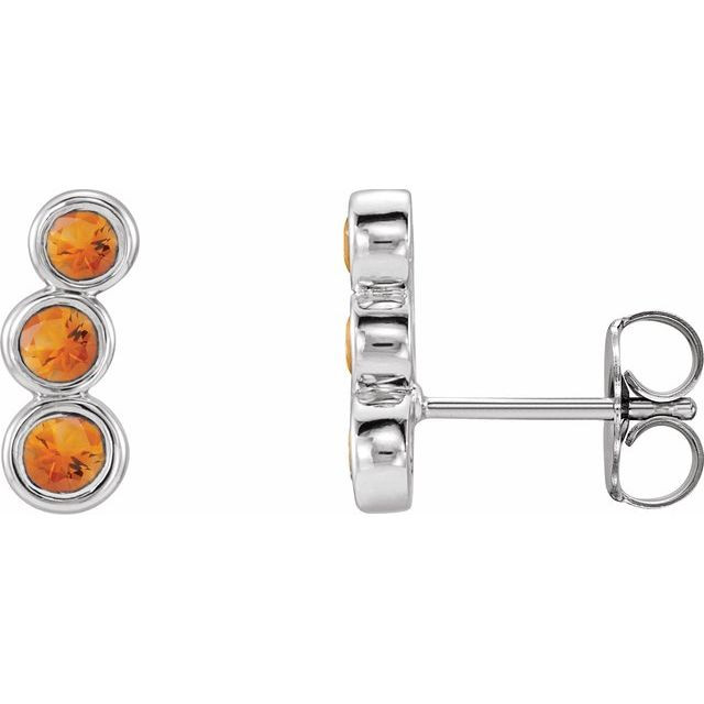 Celebrate your November birthday with these sophisticated citrine earrings.