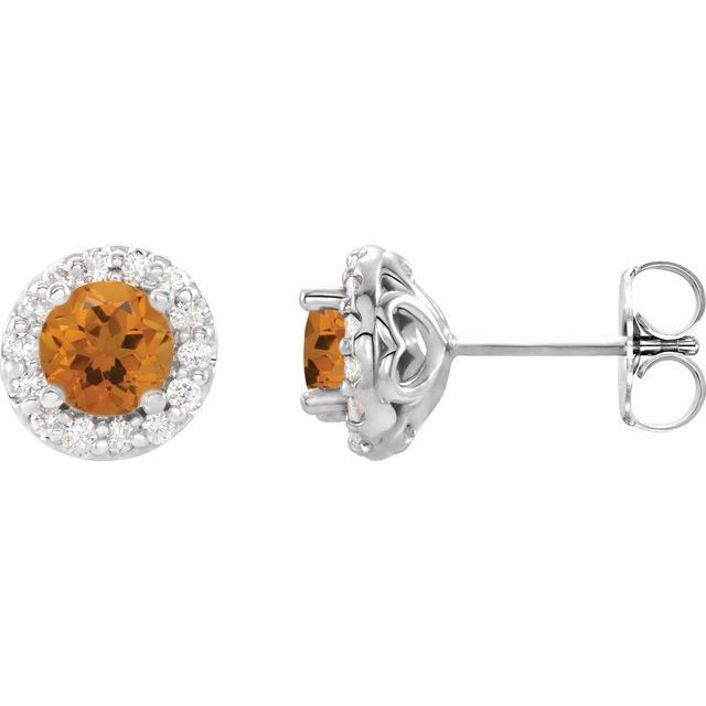Celebrate your November birthday with these sophisticated citrine earrings.