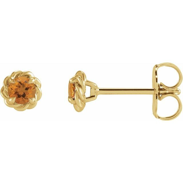Celebrate your November birthday with these sophisticated citrine earrings.
