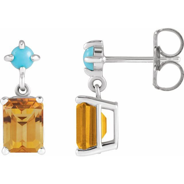 Celebrate your November birthday with these sophisticated citrine earrings.