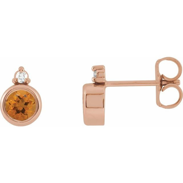 Celebrate your November birthday with these sophisticated citrine earrings.