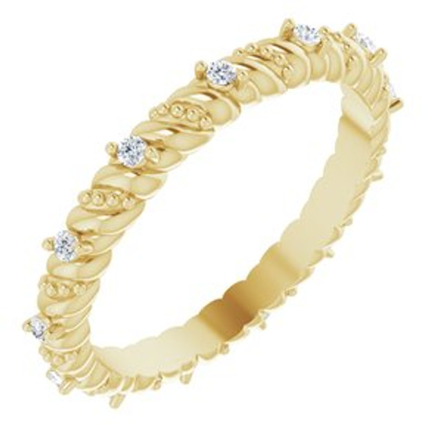 As bold as your love, this diamond eternity band adds sparkle to your celebration.