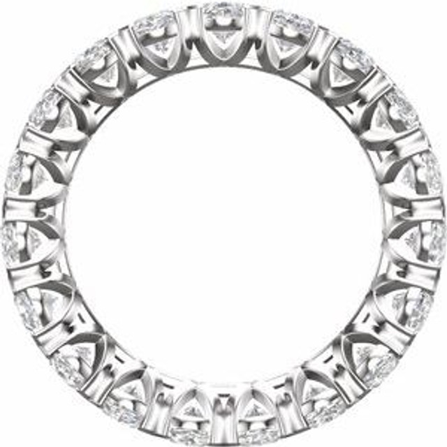 As bold as your love, this diamond eternity band adds sparkle to your celebration.